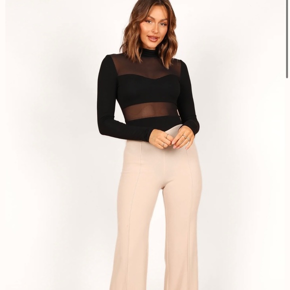 Mesh sheet long sleeve bodysuit - Picture 4 of 6